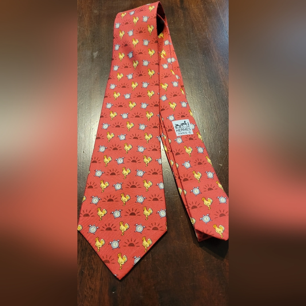 HERMES TIE ROOSTER
